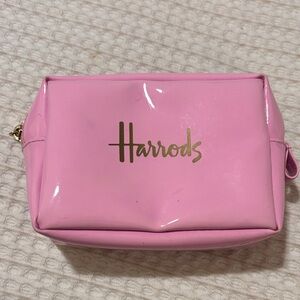 Harrods Glossy Pink Cosmetic Case